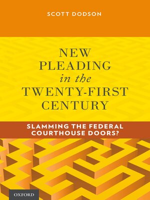 cover image of New Pleading in the Twenty-First Century